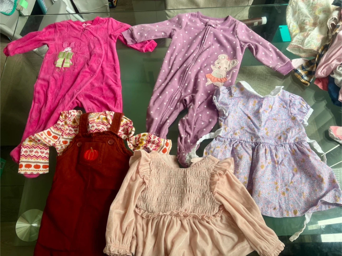 Baby Girl Clothes Bundle (60pcs+ gently used) - photo 3
