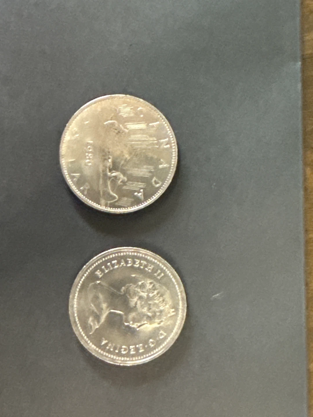Two 1980 Canadian Dollar Coins - photo 3