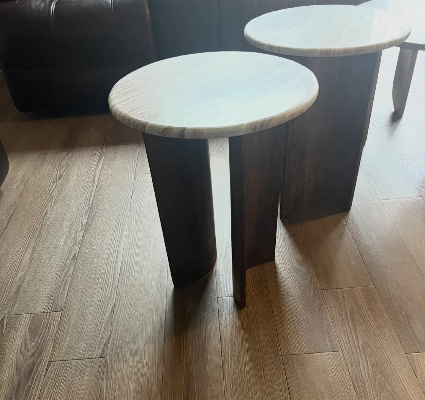 Marble Top Side Tables Set of 3 - photo 5