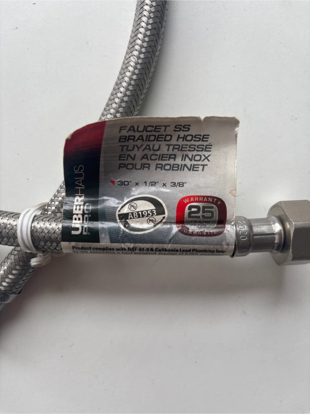Flexible Stainless Steel Faucet Supply Line Hose - photo 3