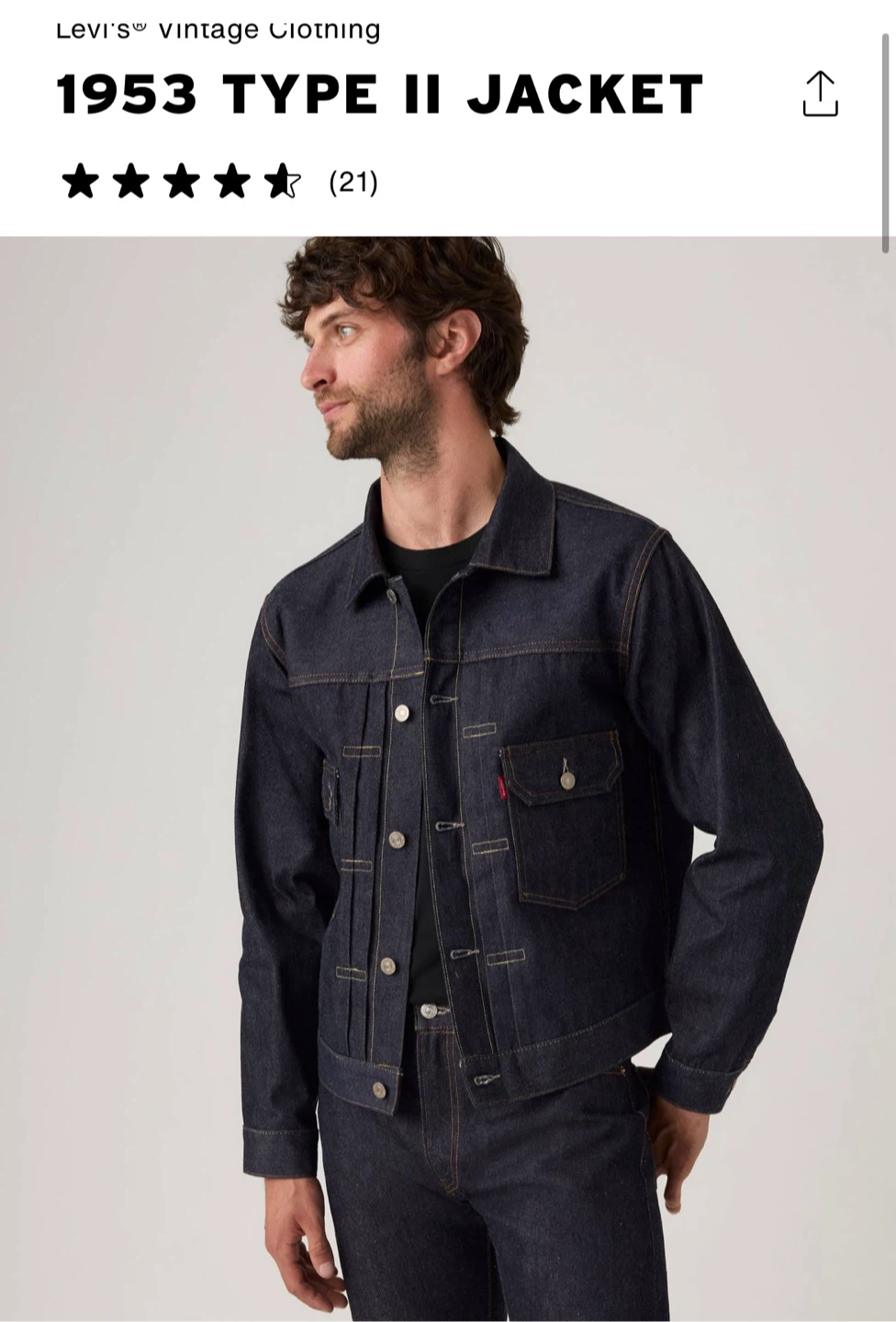 Levi's LVC Type II (2nd Gen) Denim Jacket