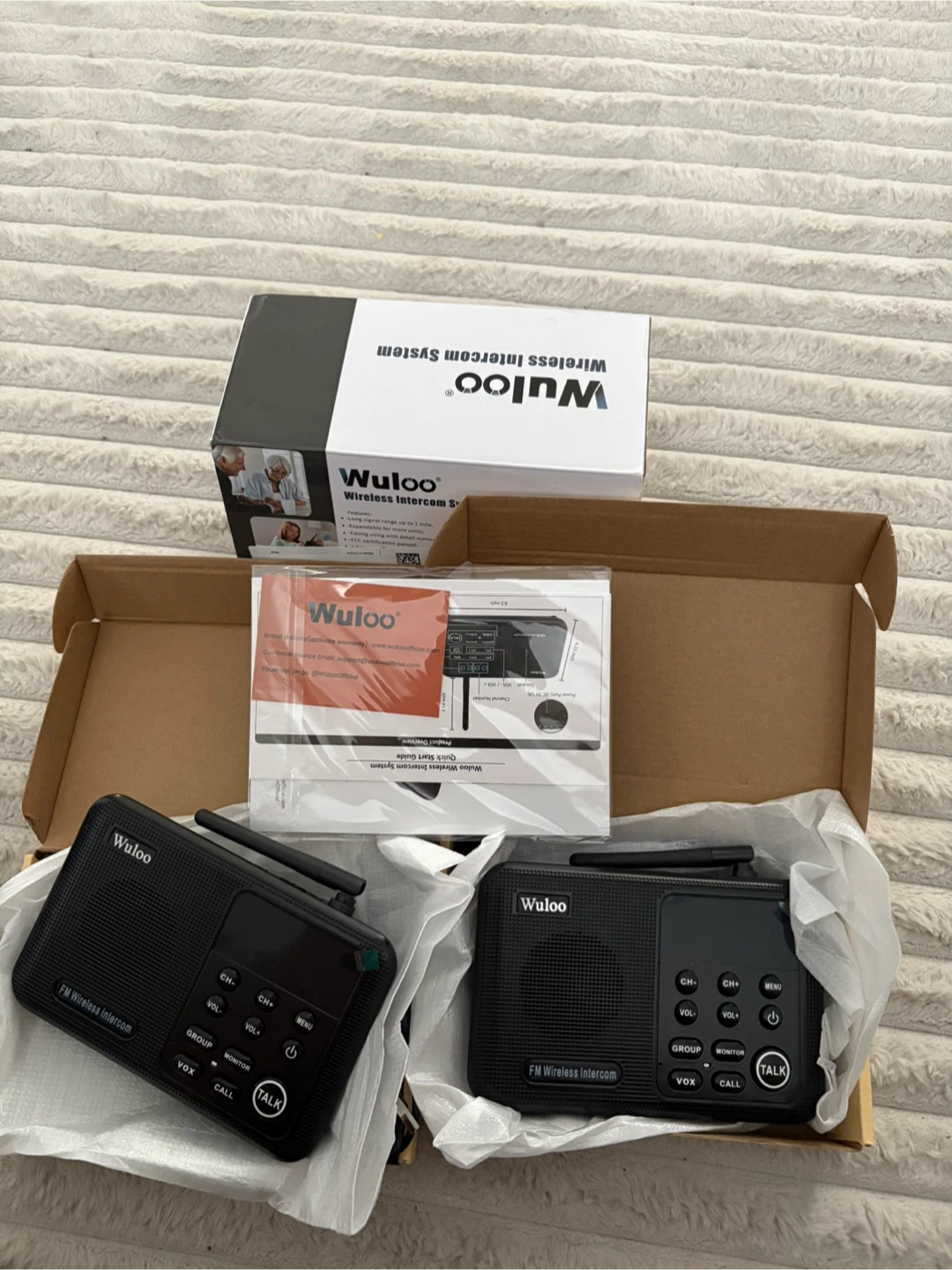 Wuloo Wireless Intercom System 2 Pack