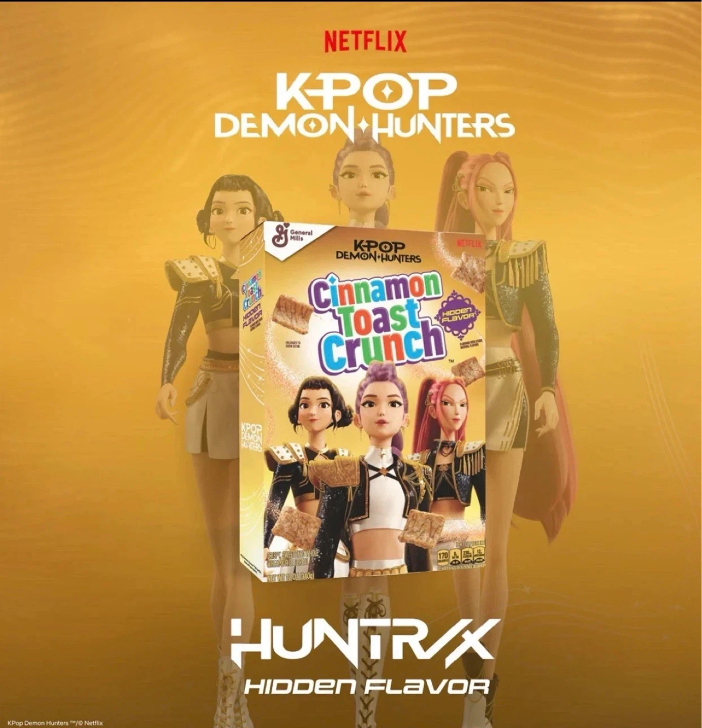 K-Pop Demon Hunters Cinnamon Toast Crunch Cereal - photo 2