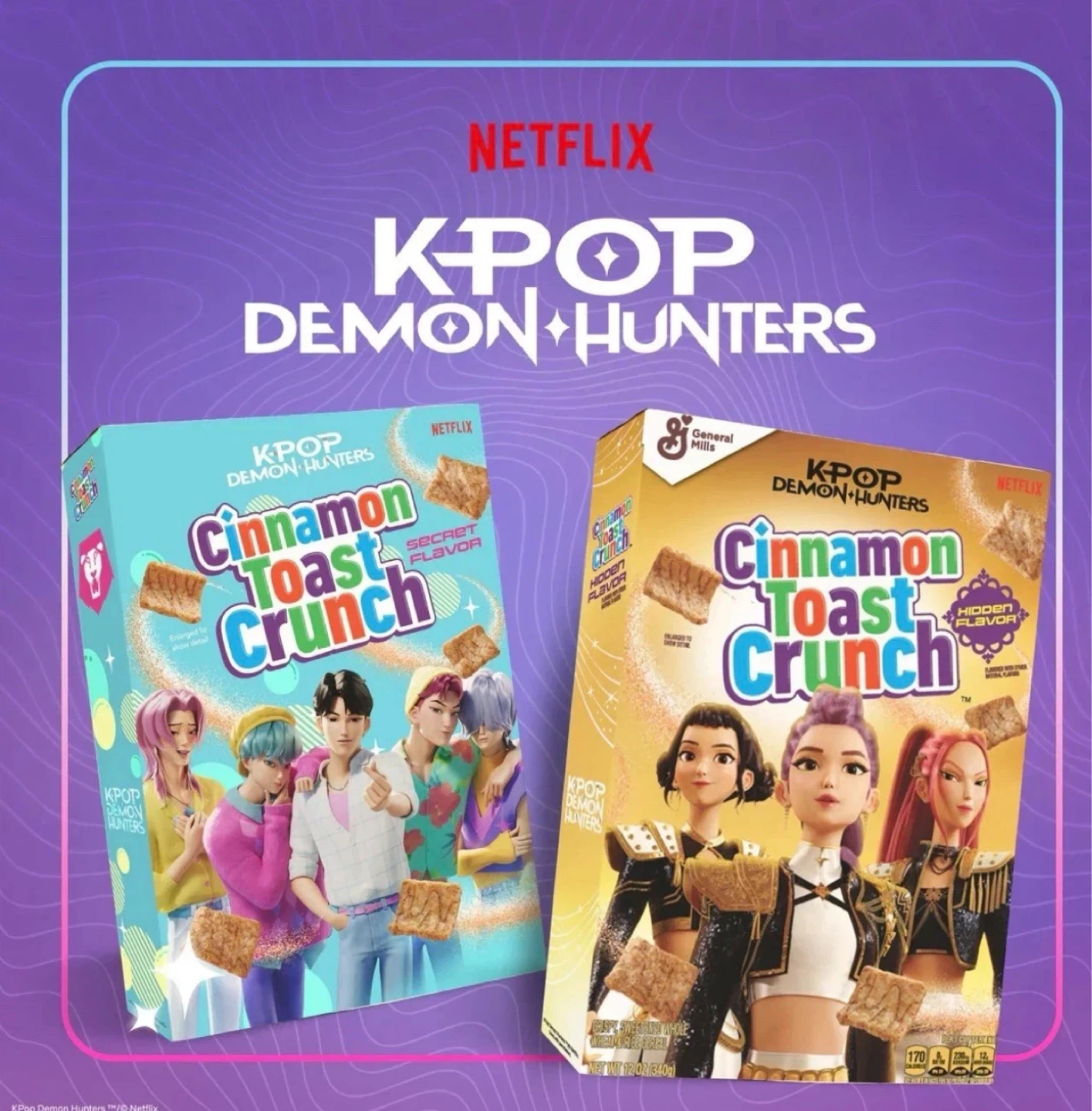 K-Pop Demon Hunters Cinnamon Toast Crunch Cereal - photo 3