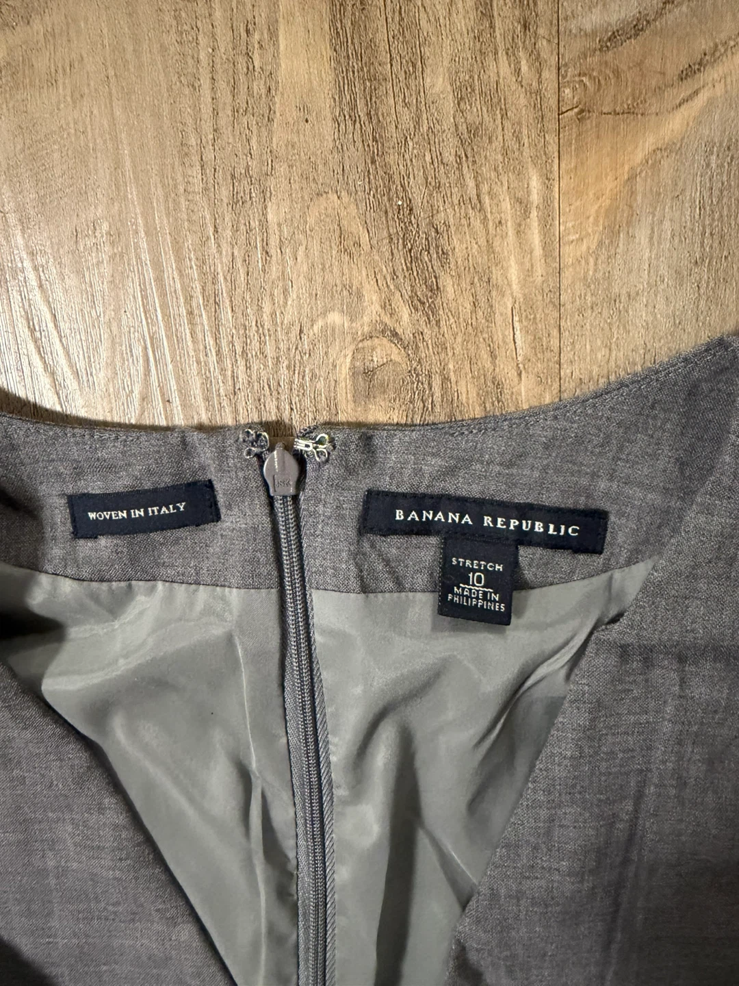 Banana Republic Grey Sheath Dress Size 10 - photo 2