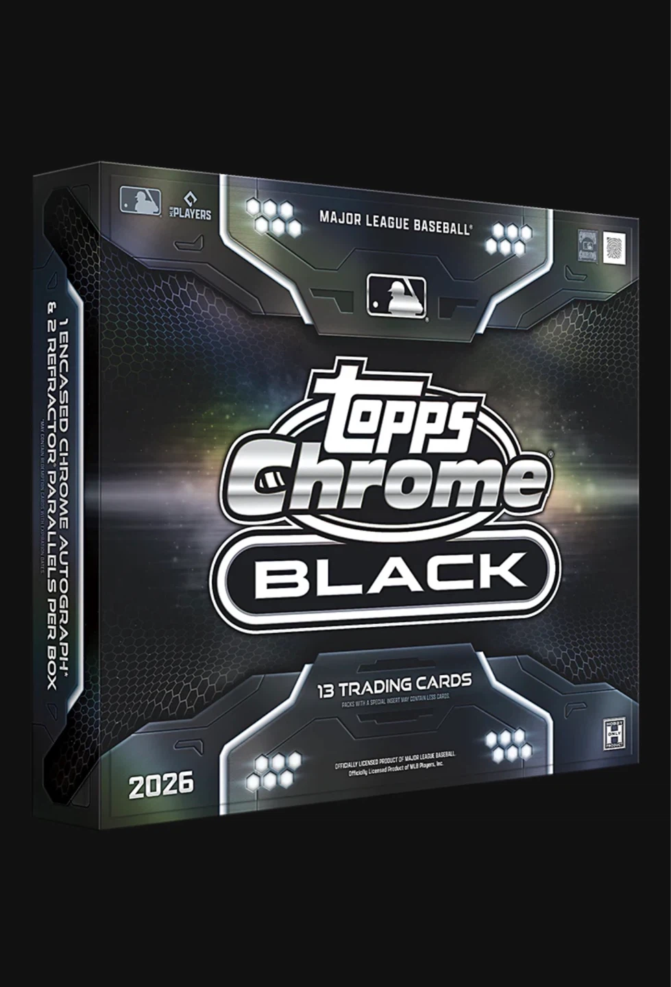 X3 Topps Chrome Black Major League Baseball Trading Cards 2026