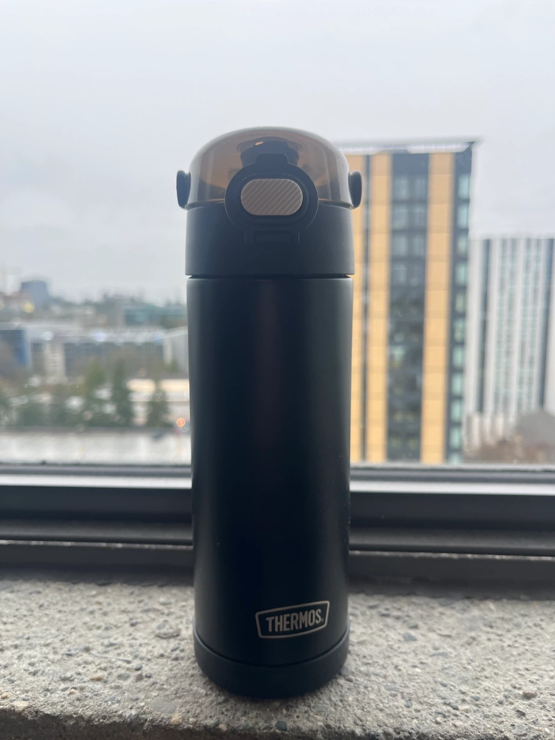 Brand New Thermos 16 Ounce Black Insulated Tumbler