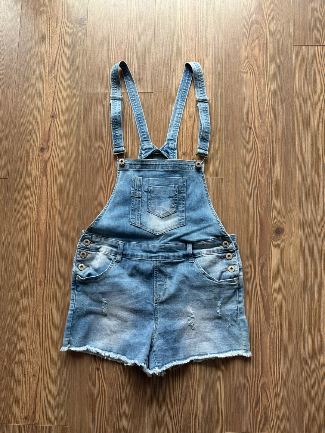 Denim Short Overalls | Size XS/XXS - photo 2