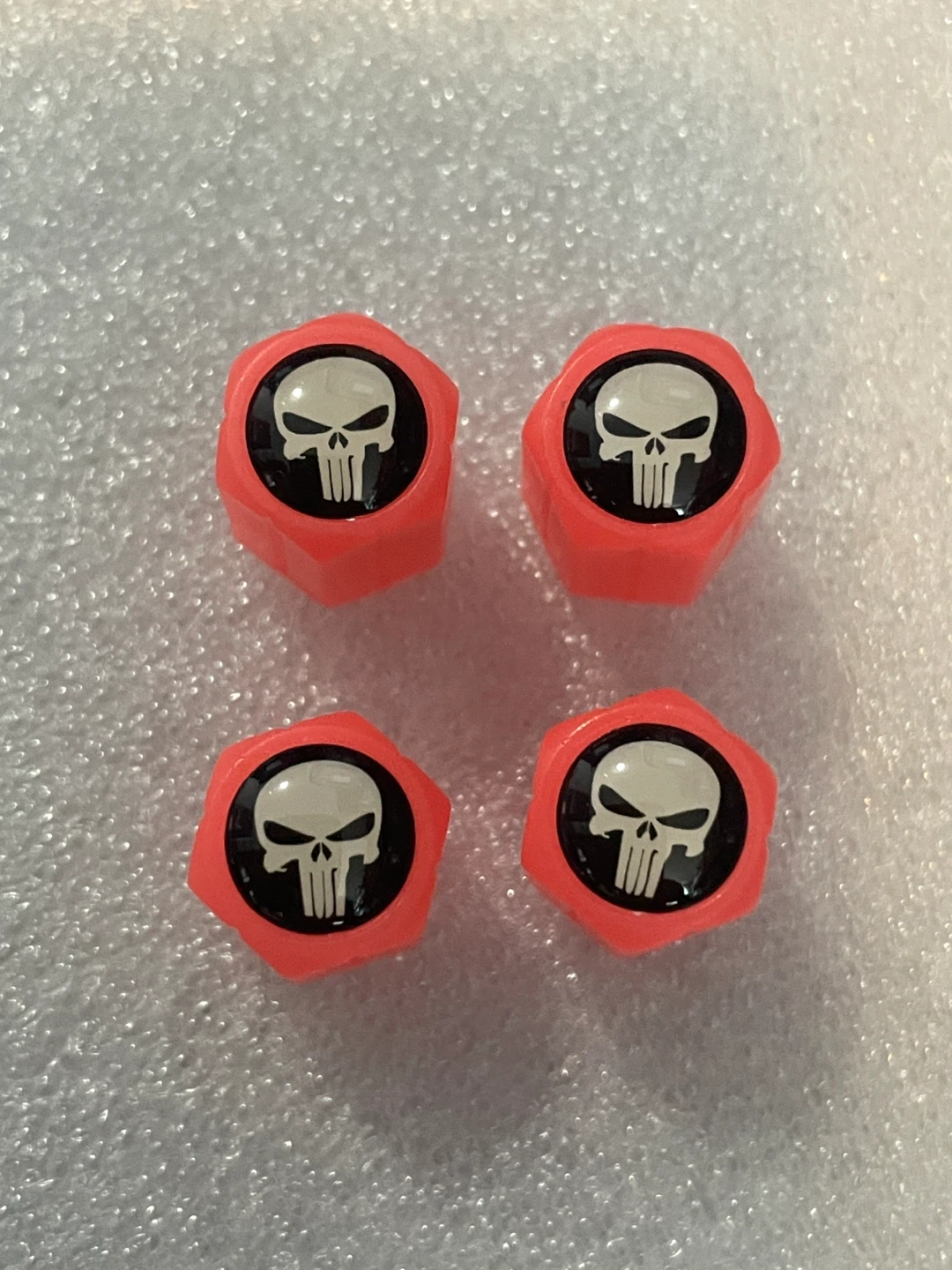Punisher Skull Valve Caps (Set of 4)