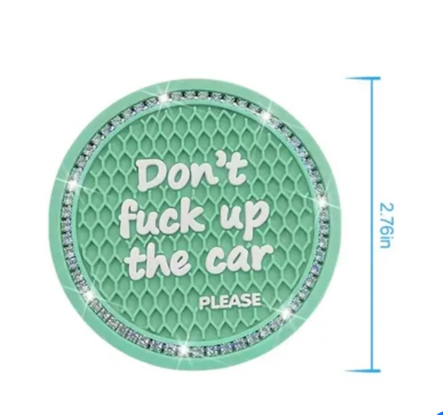 Car Coasters - Don't Fuck Up The Car - Green - photo 2