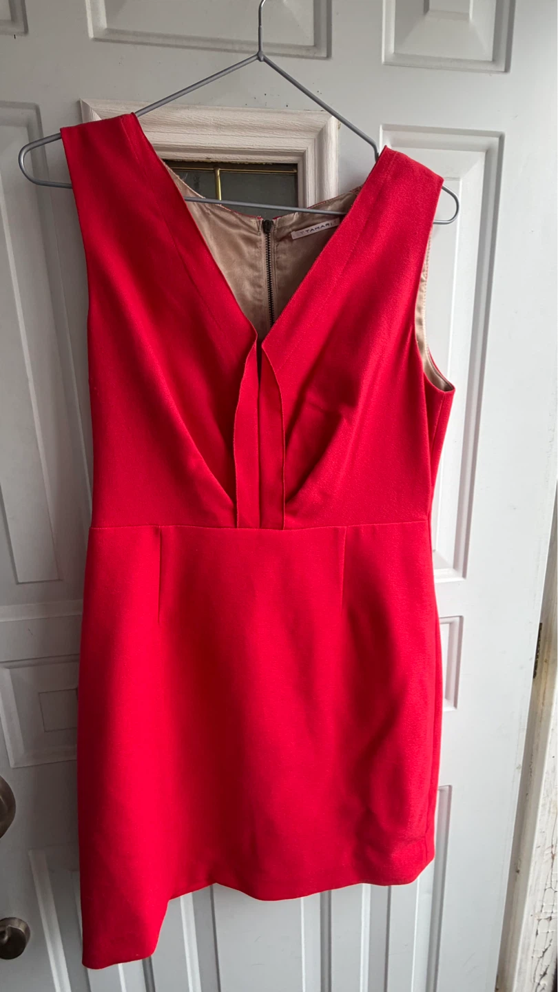 Red dress Tahari