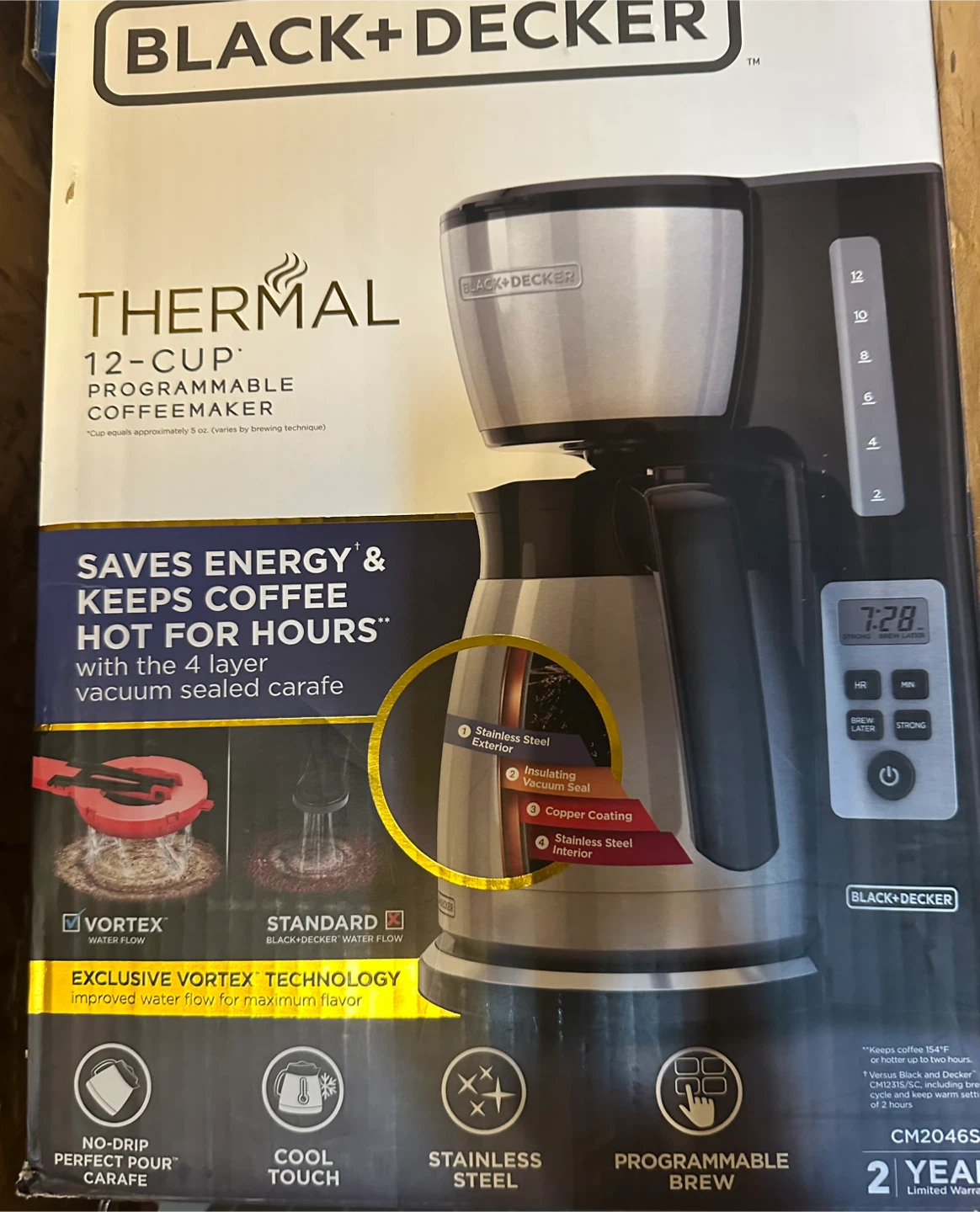 Black+Decker Thermal 12-Cup Programmable Coffeemaker