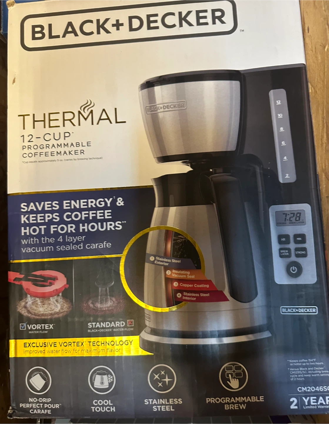 Black+Decker Thermal 12-Cup Programmable Coffeemaker - photo 2