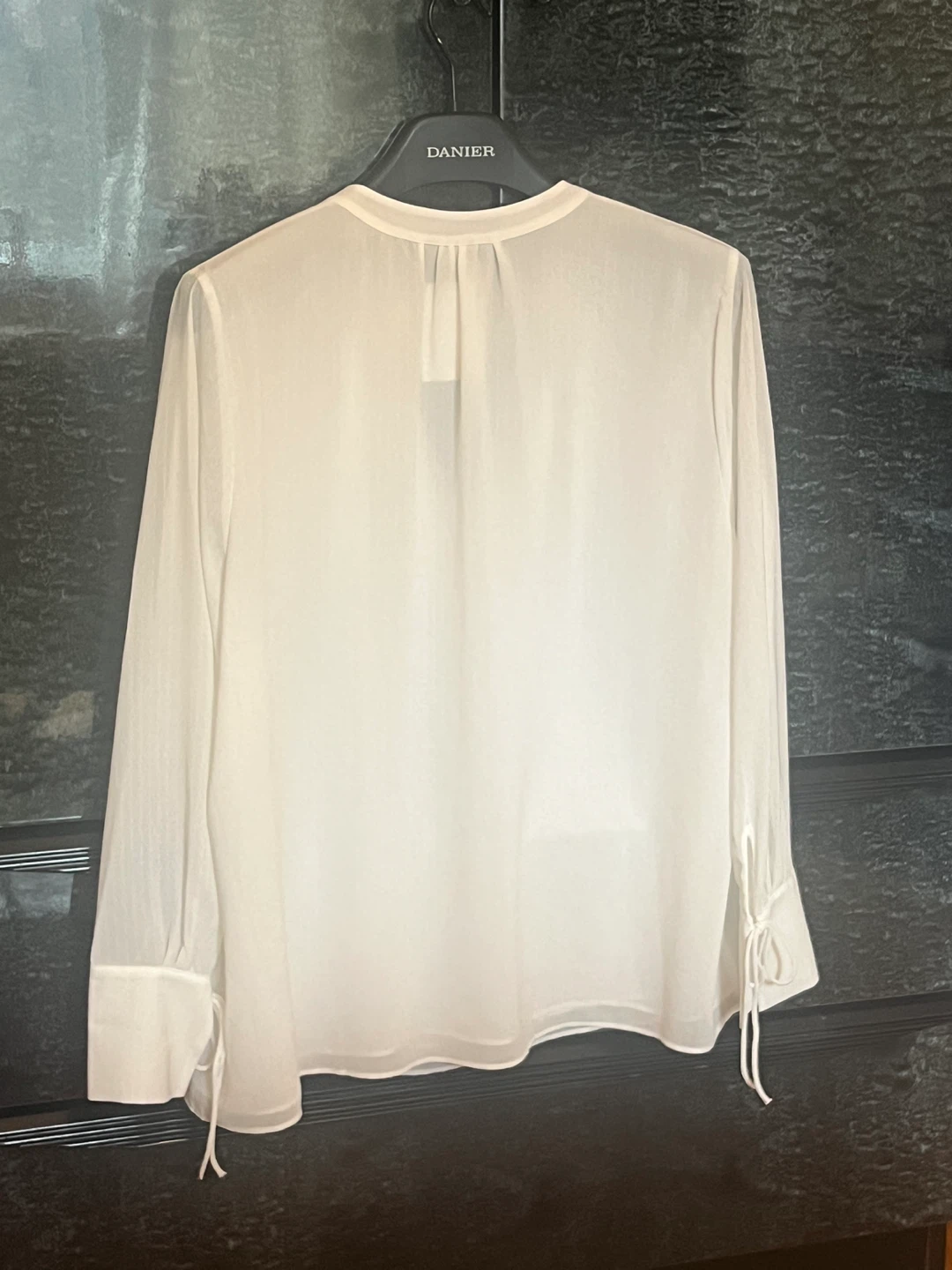 H&M White Sheer Blouse XL - photo 3