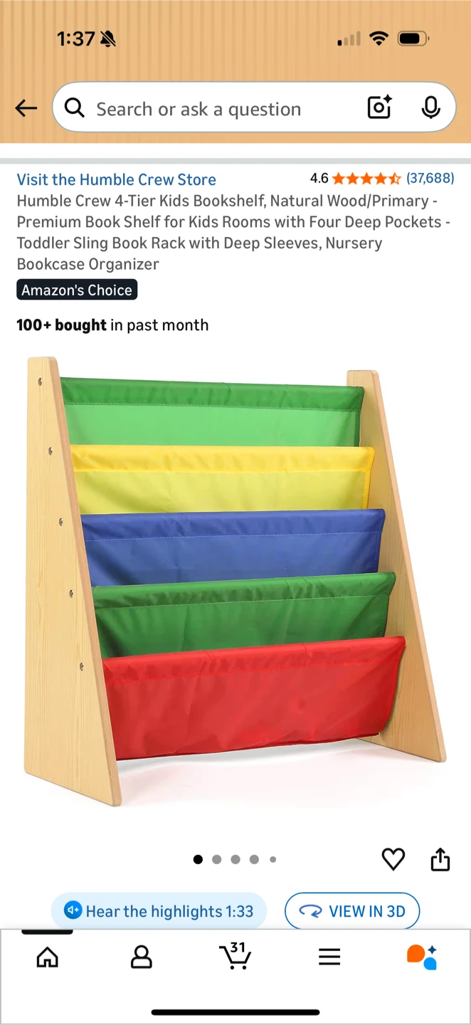Classic Kids Book Display Shelf - photo 3