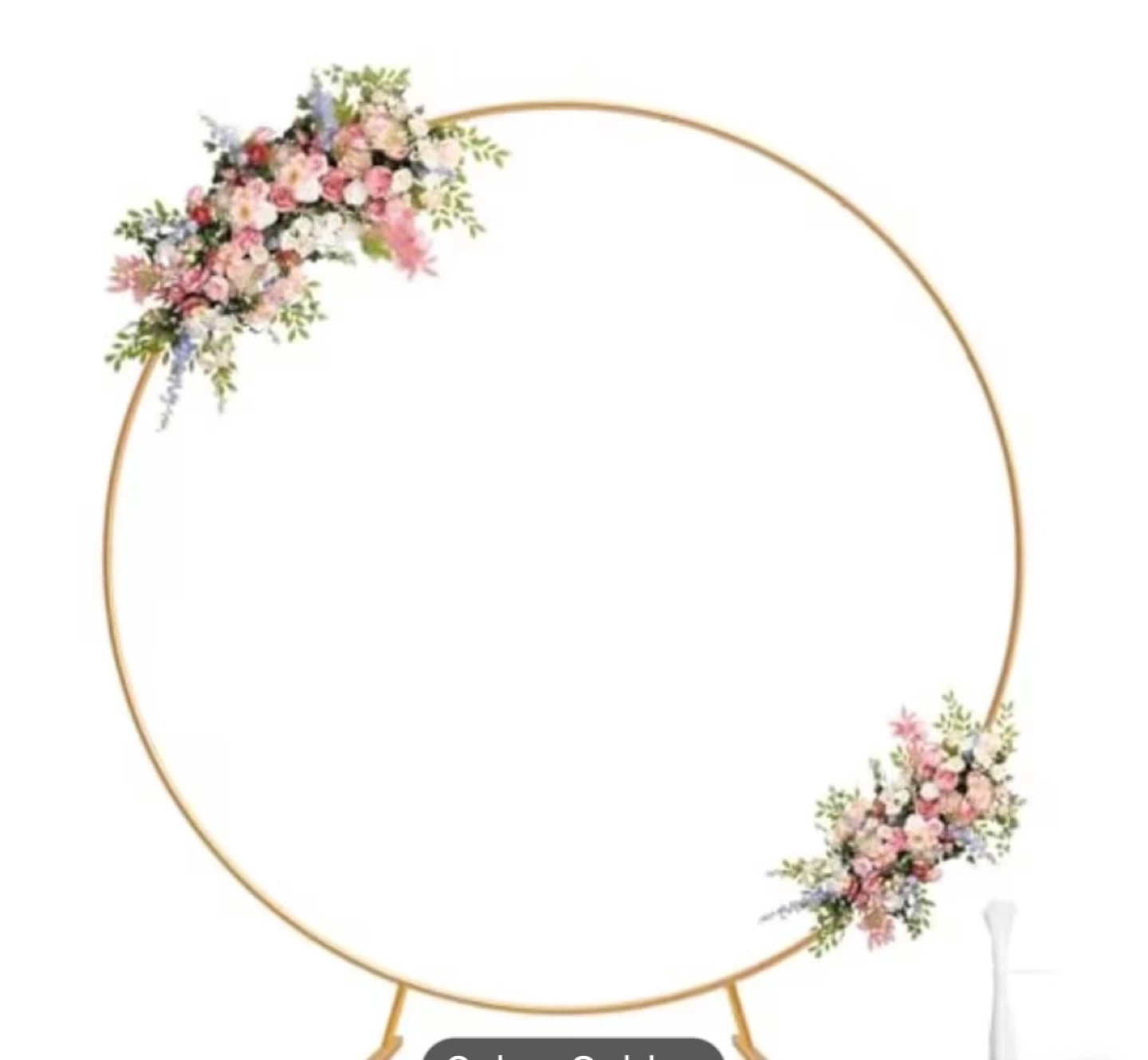 Round Arch Backdrop Stand Gold - photo 4