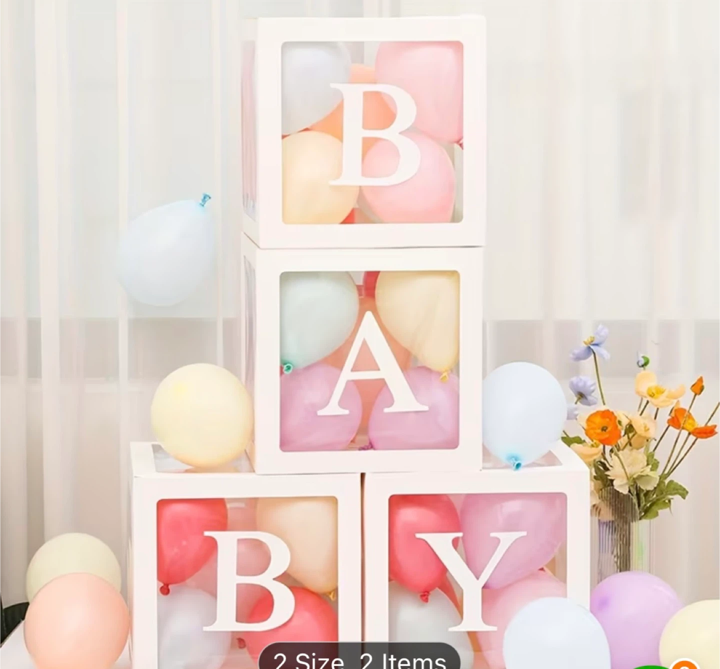 LOVE and BABY Blocks with Letters - photo 2