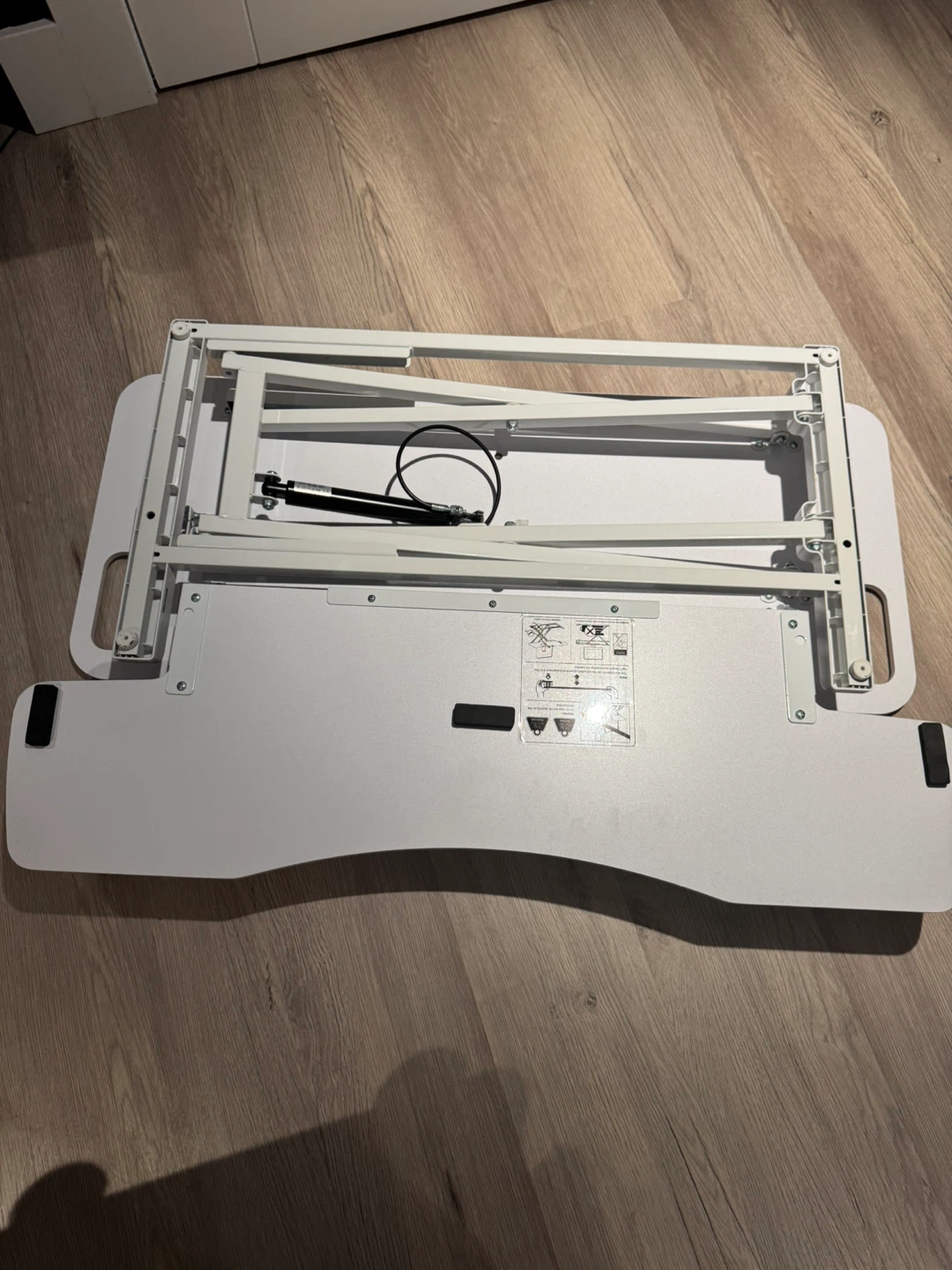 White Adjustable Standing Desk Riser - photo 2