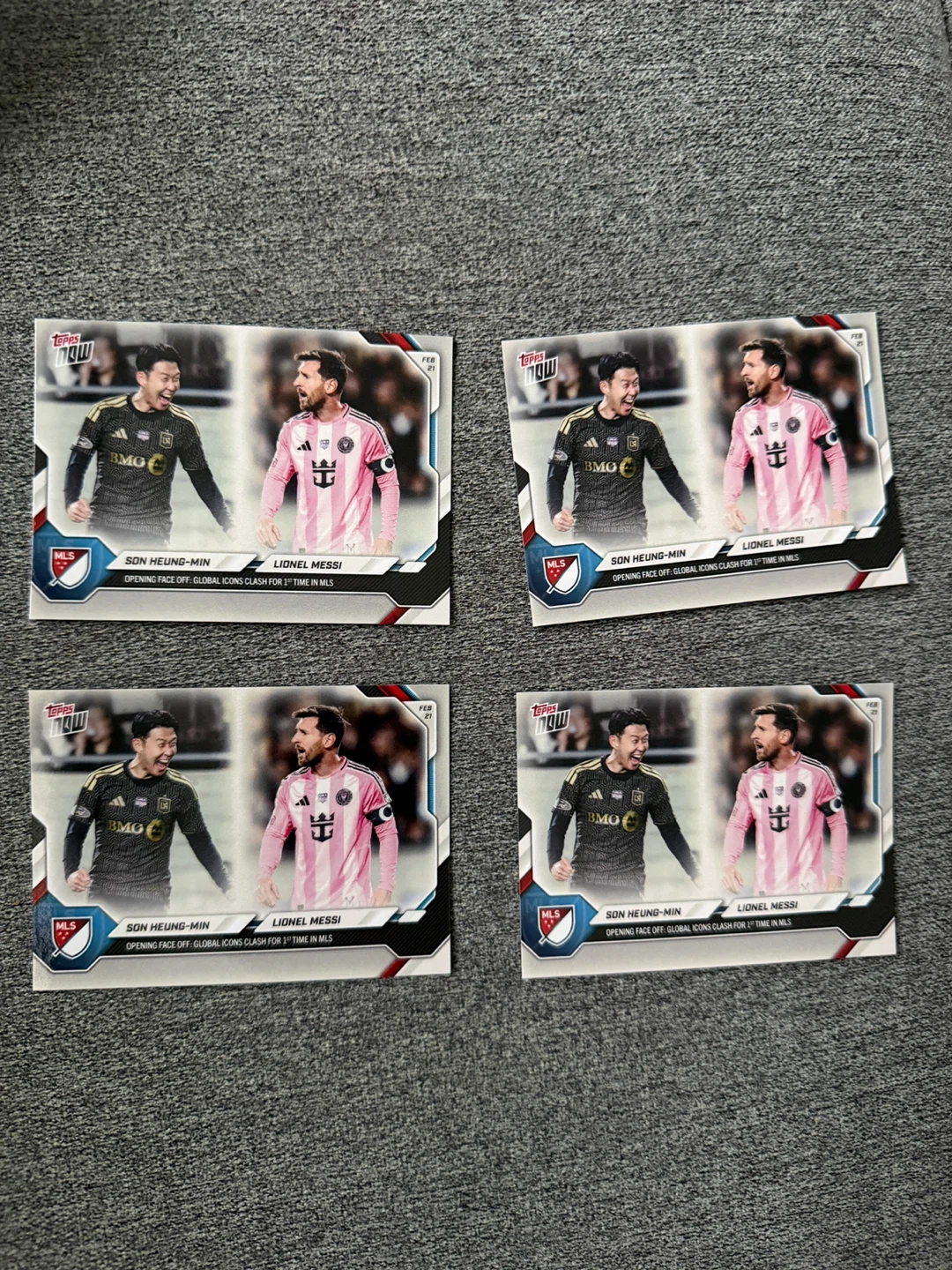 Topps MLS Soccer Cards 2026- Son Heung-Min & Lionel Messi
