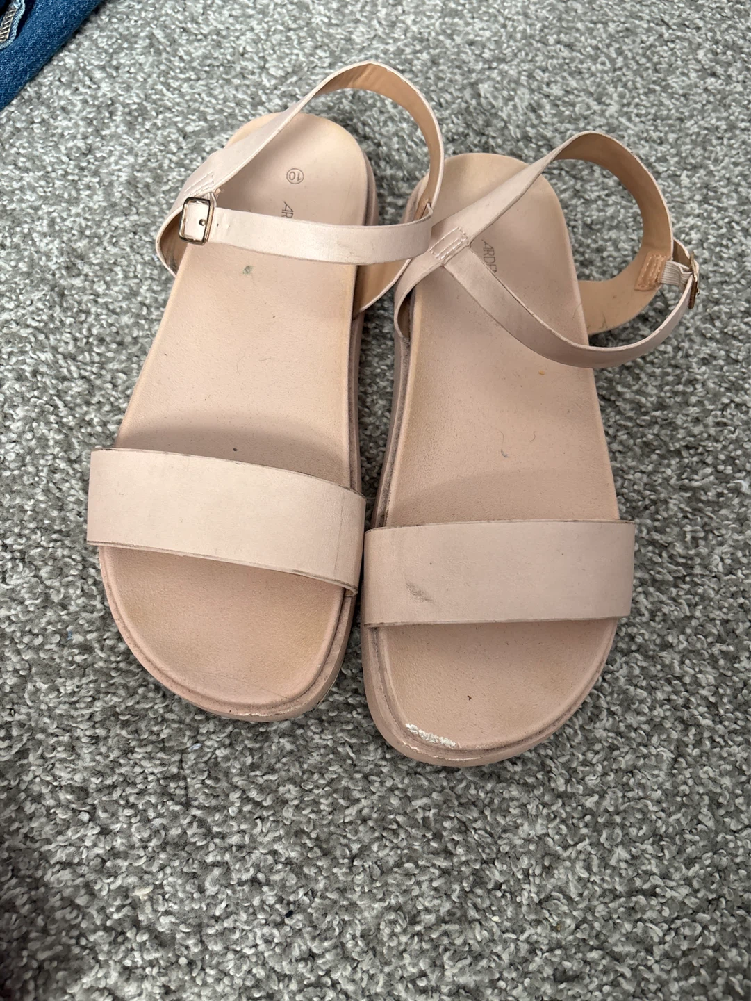 Women's Nude Sandals Size 10