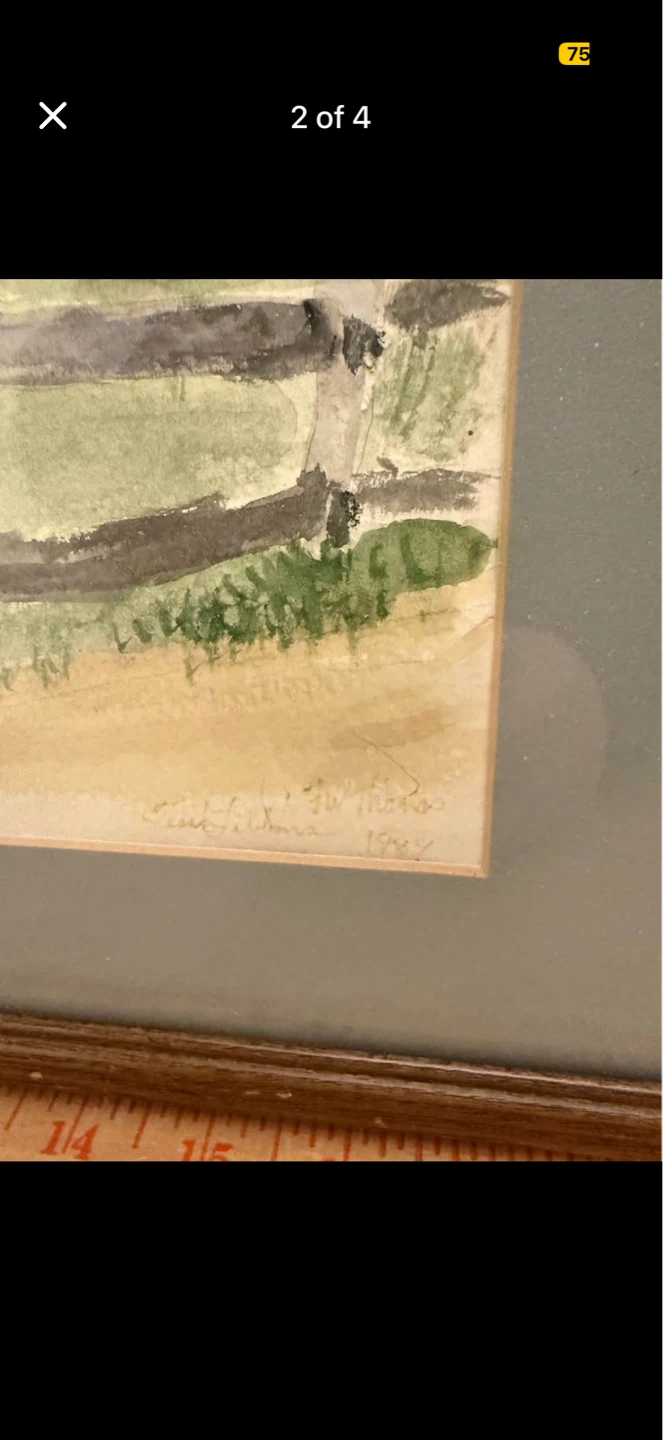 Watercolor barn painting - photo 2