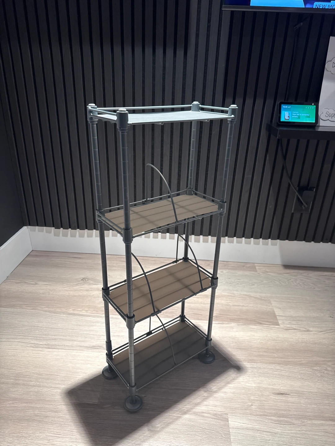 Grey 4-Tier Metal Shelf Unit - photo 3