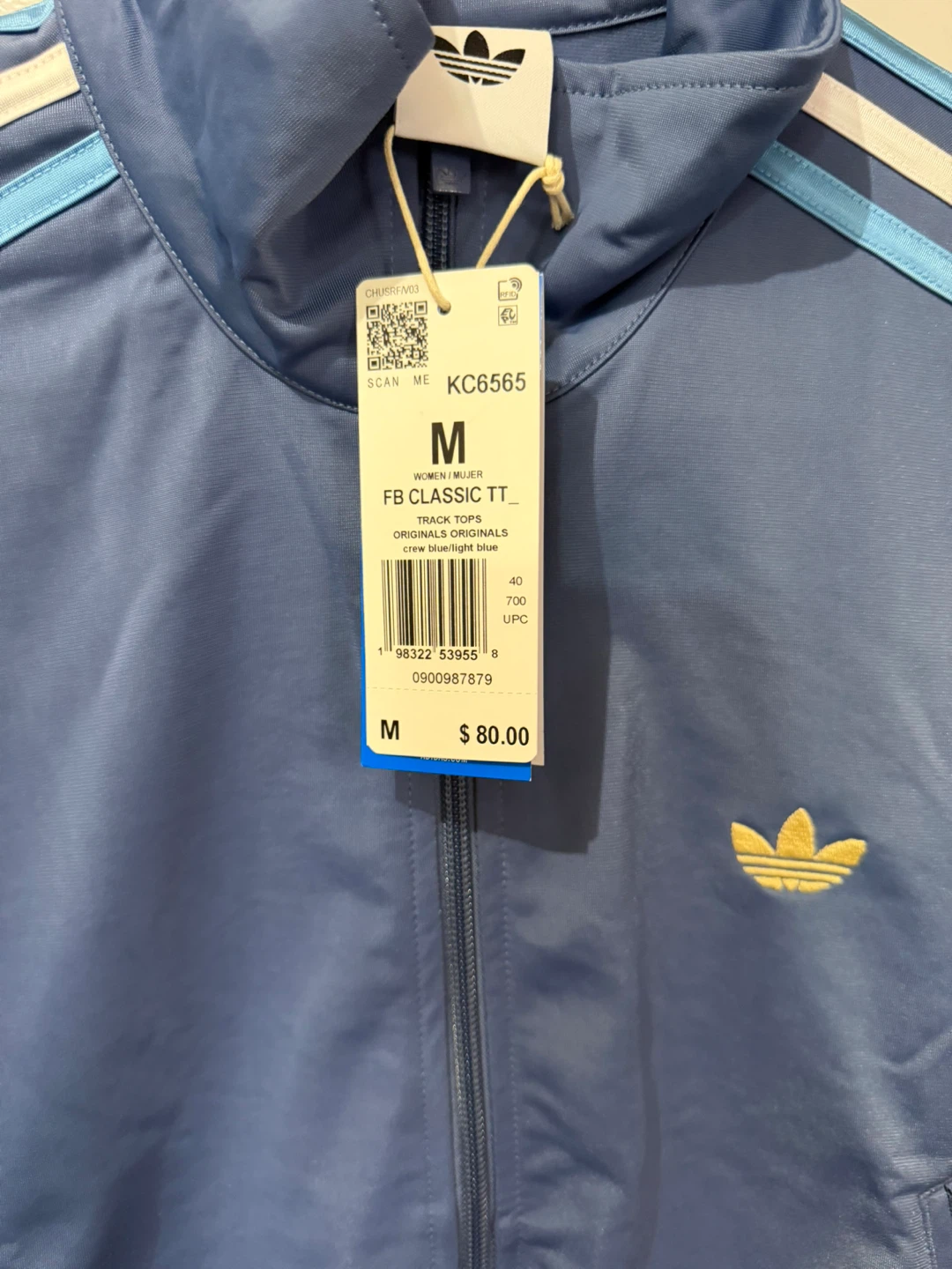 Adidas FB Classic TT Track Jacket Medium Blue - photo 3