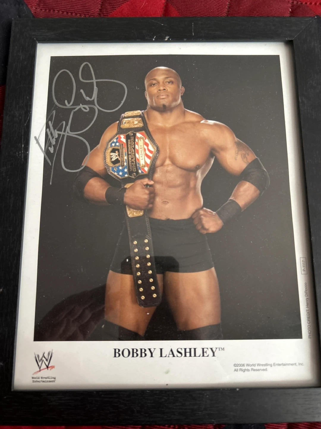 Framed Bobby Lashley Autographed Photo