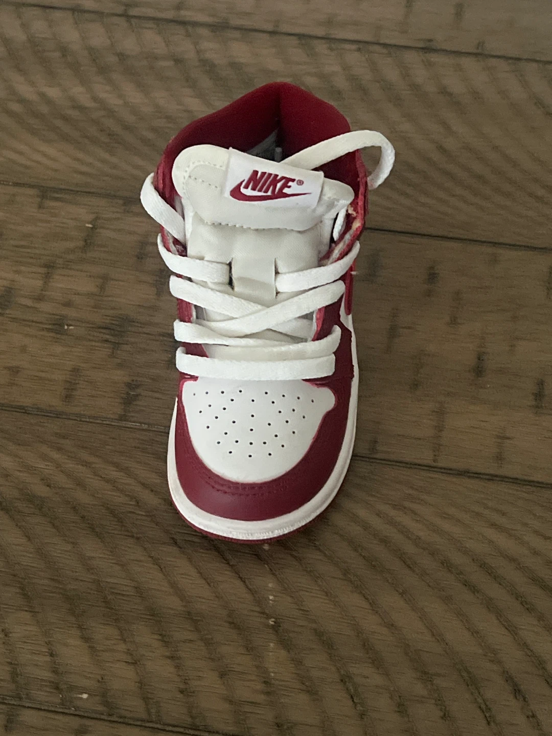 Nike Air Jordan 1 Crib Shoes - Red/White - Size 6C - photo 3