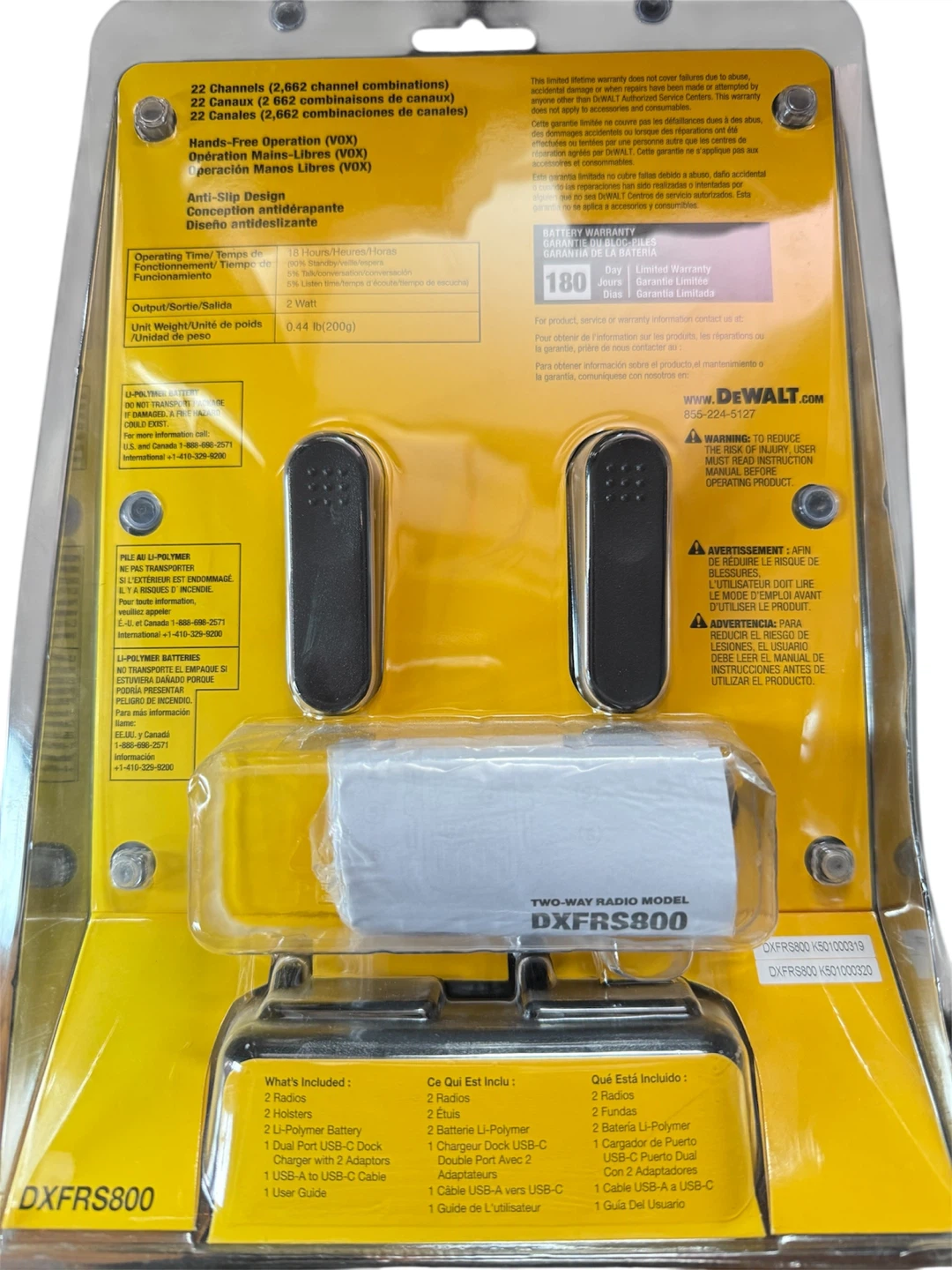 DEWALT Heavy Duty Walkie-Talkie Set (DXFRS800) - photo 2