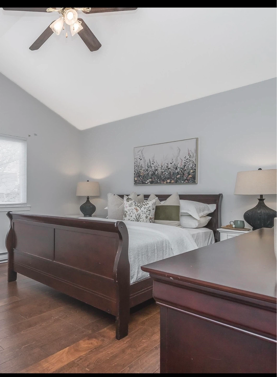 Bed + Mirror + Dresser Set