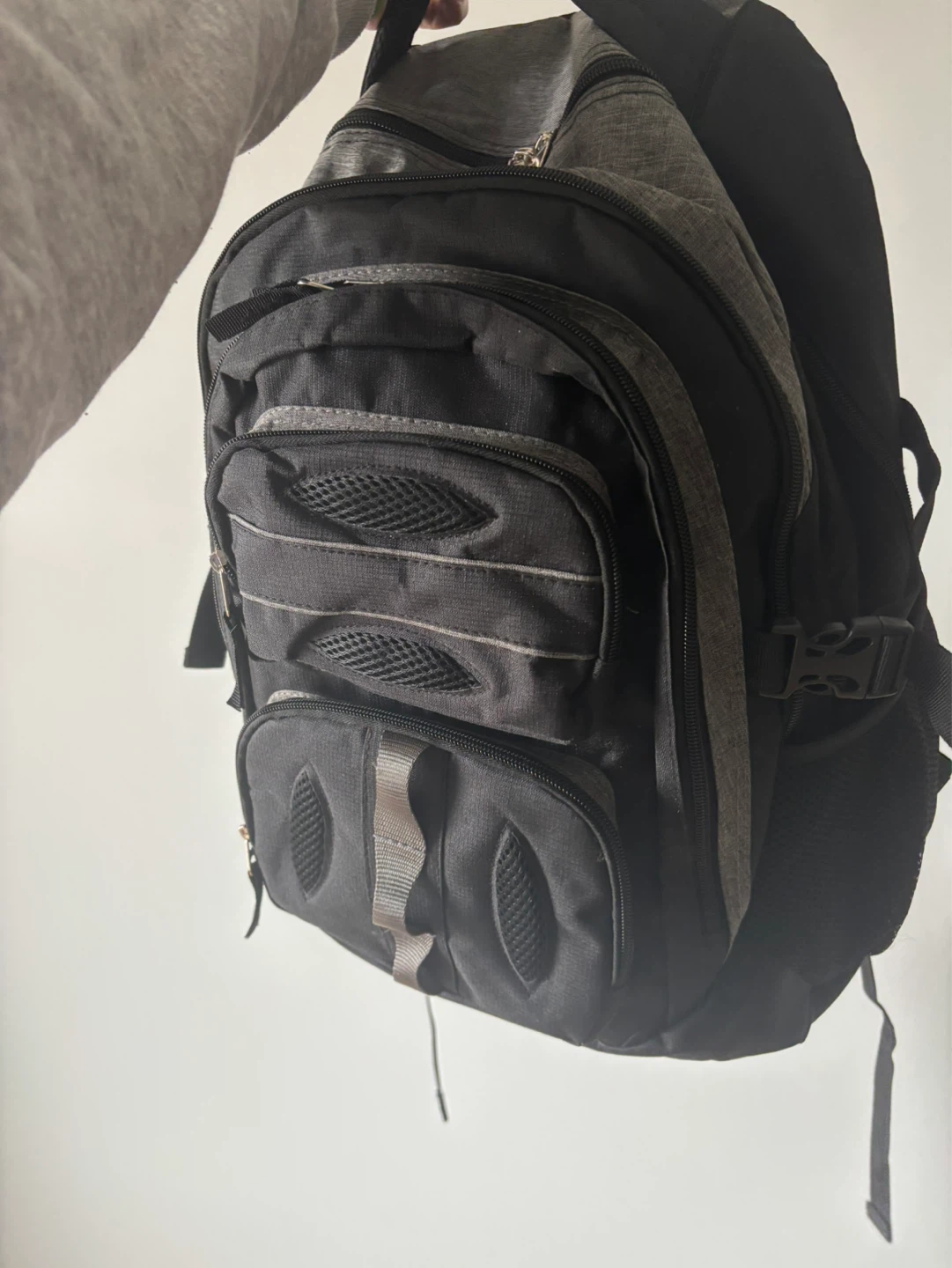 Black and Grey Backpack in good condition - photo 5