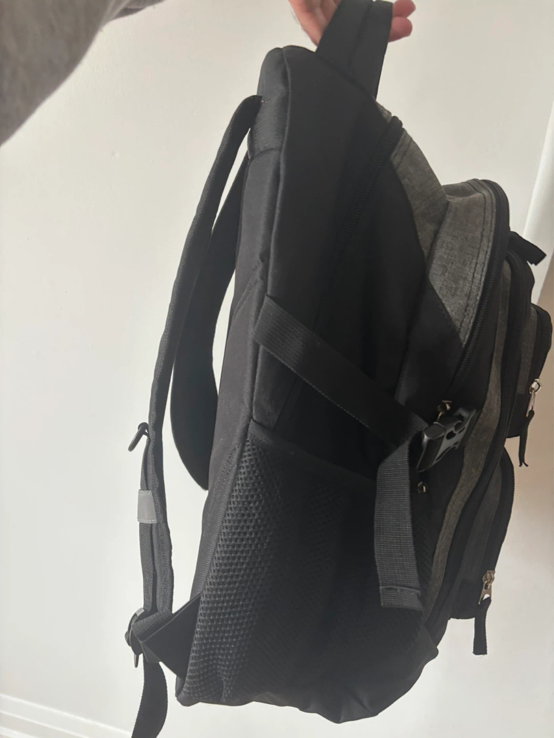 Black and Grey Backpack in good condition - photo 3
