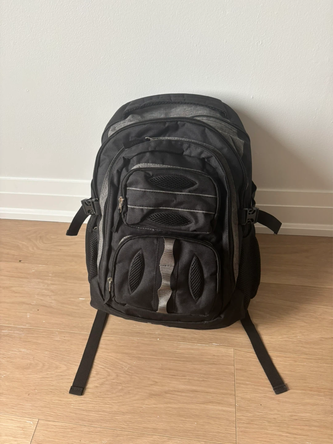 Black and Grey Backpack in good condition