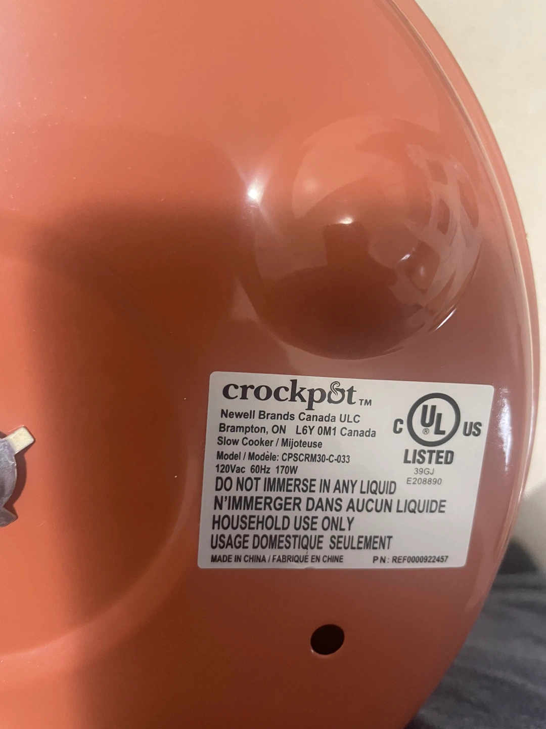Crock-Pot Slow Cooker CPSCRM30-C-033