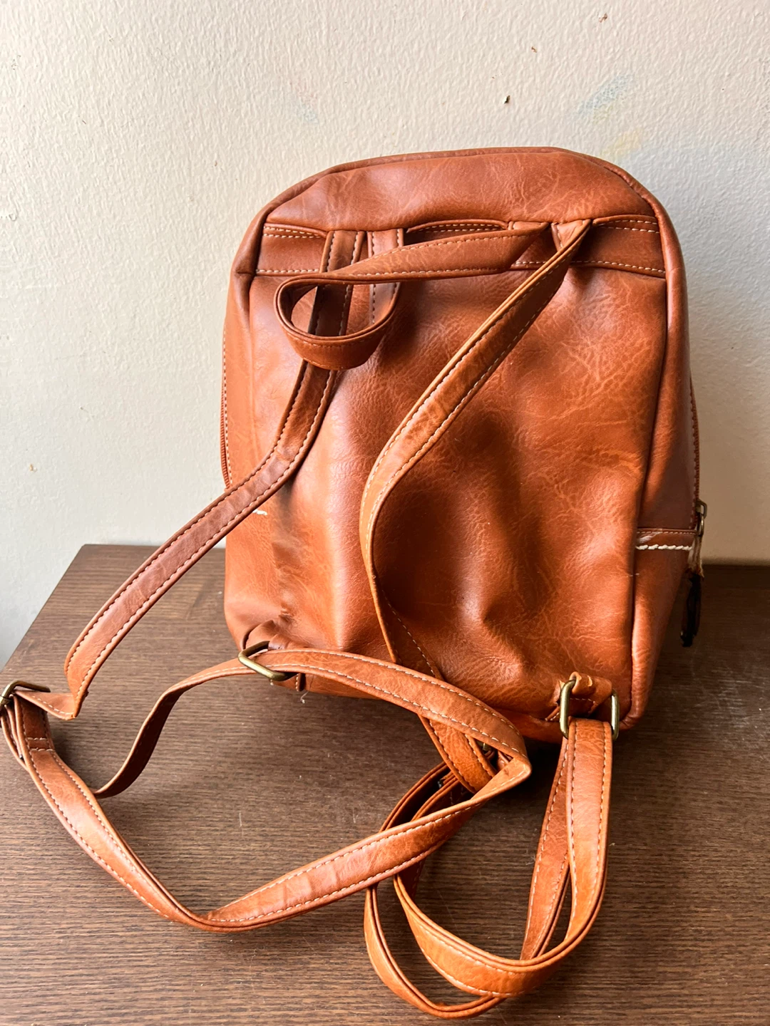 B.O.C. Brown Faux Leather Backpack - photo 2