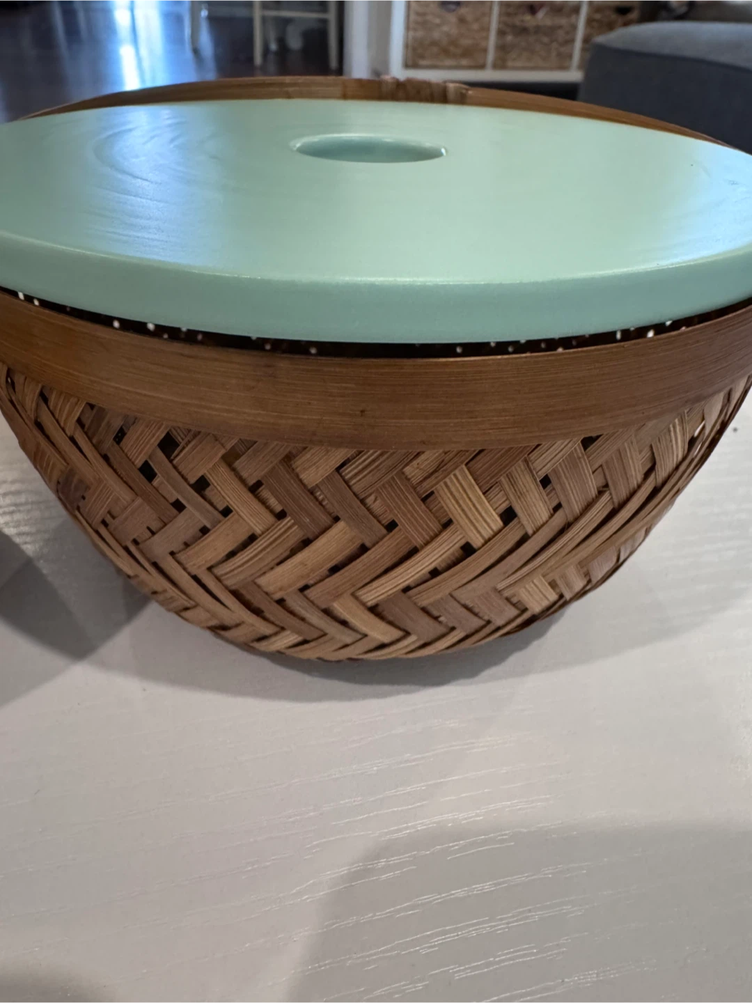 Set of 2 Woven Baskets with Lids - photo 4