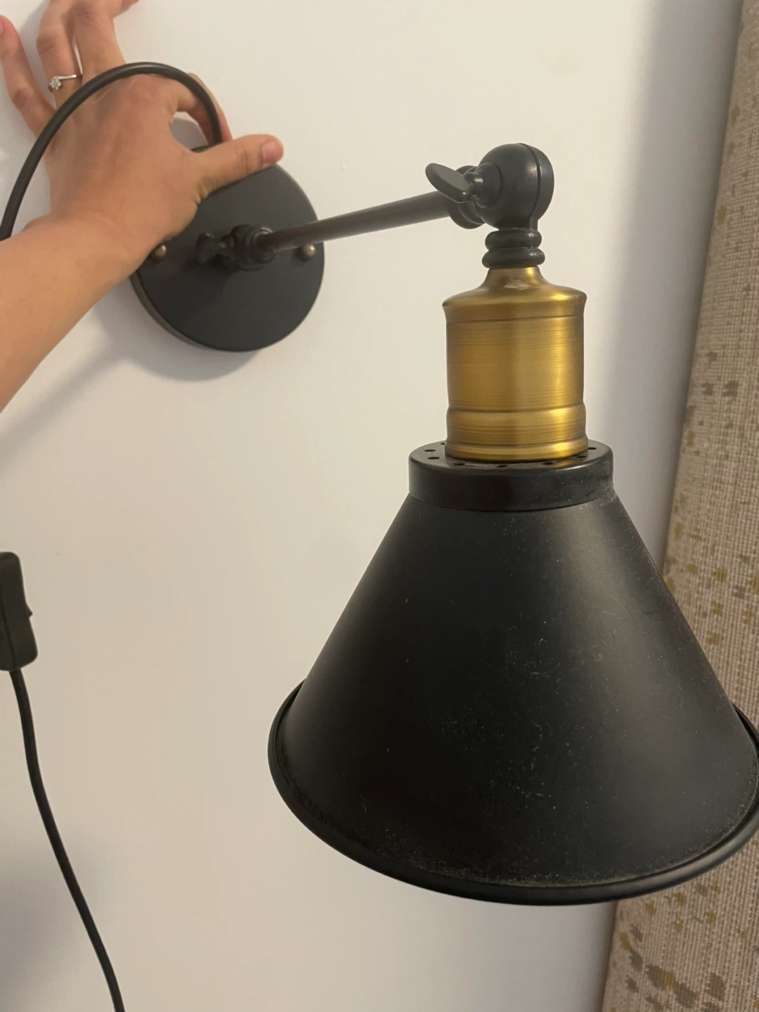 Set of 2 Wall Sconces - option to mount or hardwire