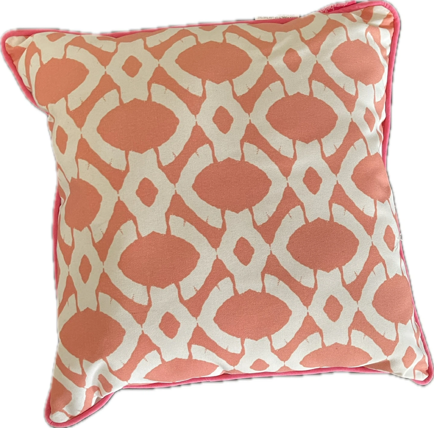 Decorative Throw Pillow - Coral & White Pattern - photo 2