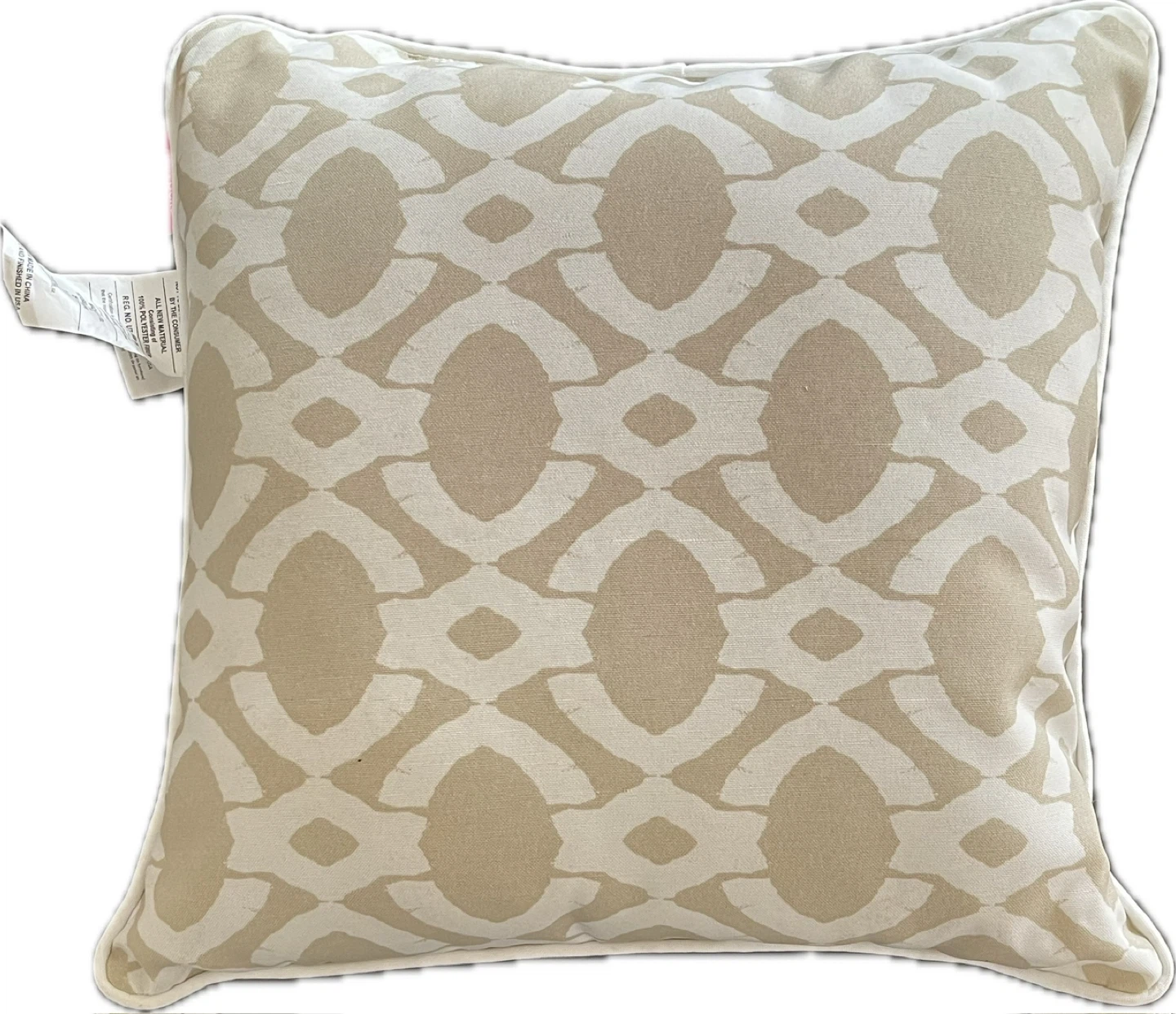 Decorative Throw Pillow - Coral & White Pattern - photo 3