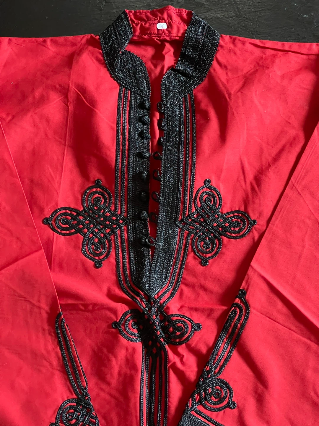 Red and Black Embroidered Tunic - photo 2