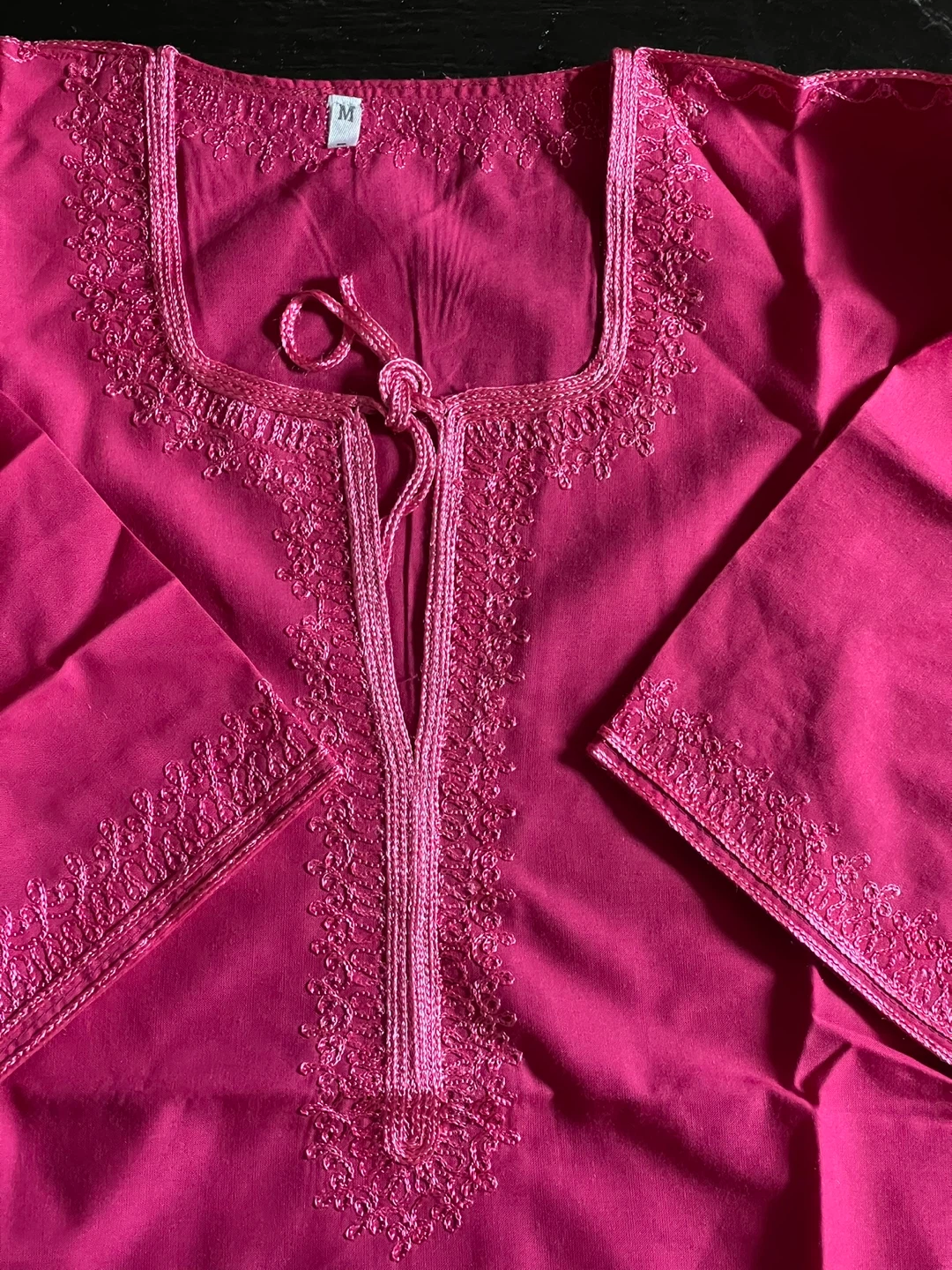 Pink Embroidered Tunic Top Size M - photo 2