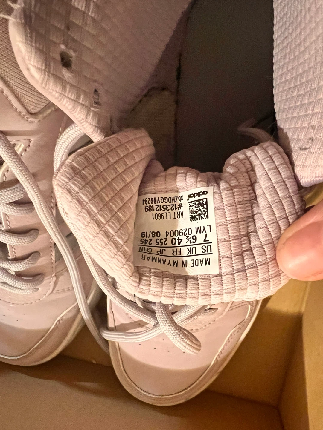 Adidas Women's High Top Sneakers - Pink/Silver, US 7 - photo 2