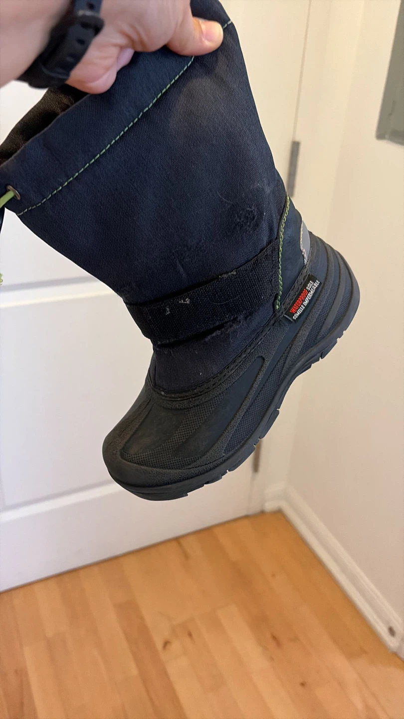 Black Kids Winter Boots Size 2