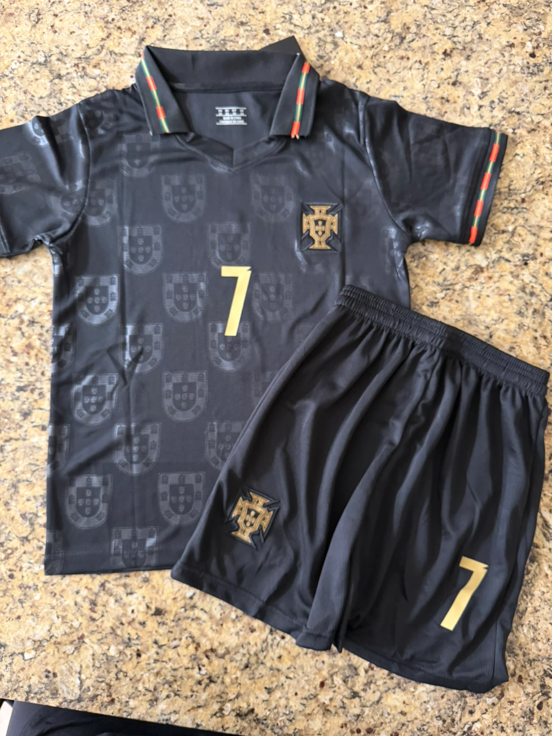 Portugal Ronaldo #7 Soccer Jersey and Shorts Set