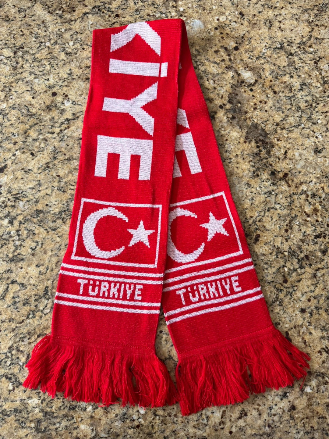 Türkiye Scarf - Red & White