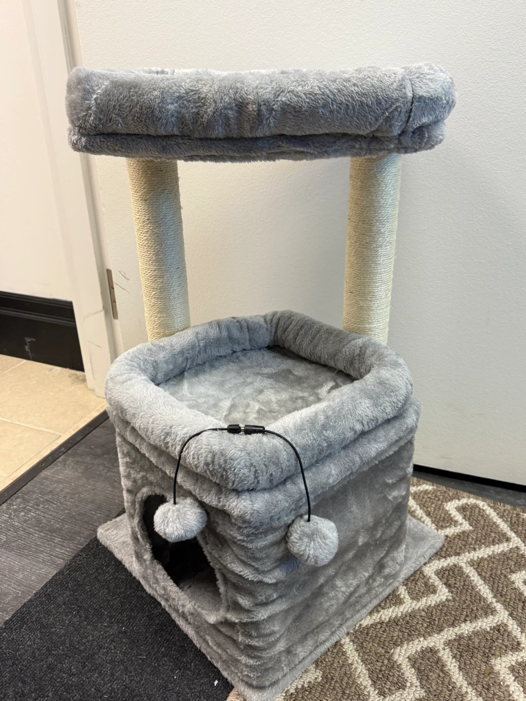 Grey Cat Tree Condo with Perch - photo 3