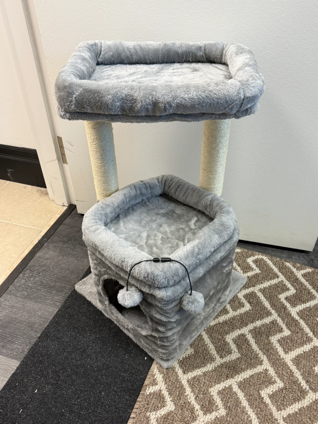 Grey Cat Tree Condo with Perch - photo 2