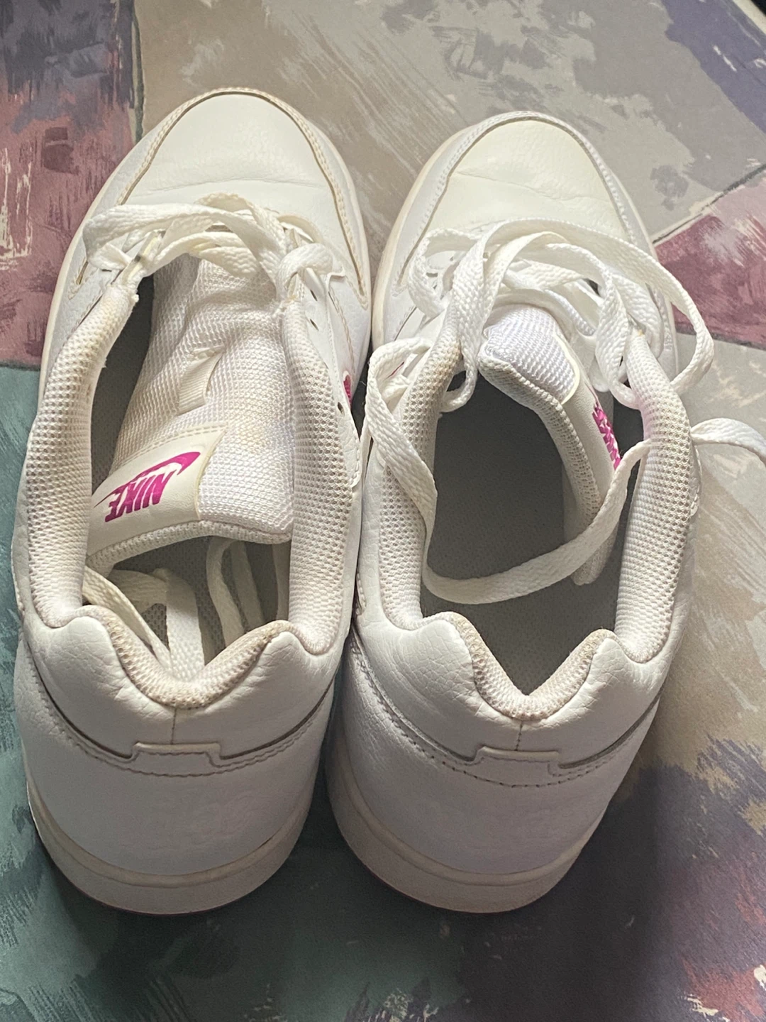 Nike Women's White and Pink Sneakers-10 - photo 3