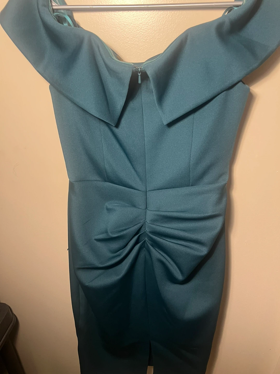 Laura Petites Teal Off-the-Shoulder Dress Size 10 - photo 4